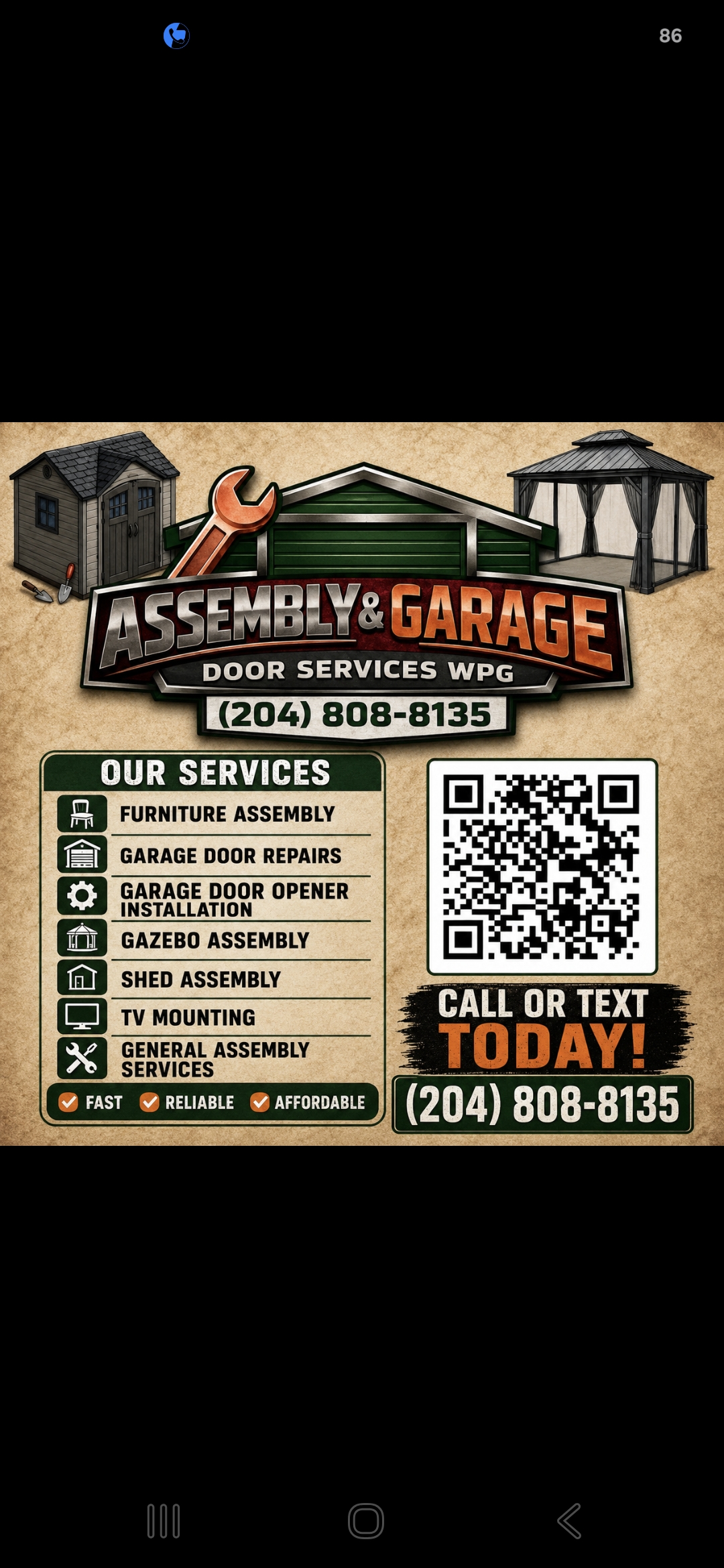 Assembly & garage door services